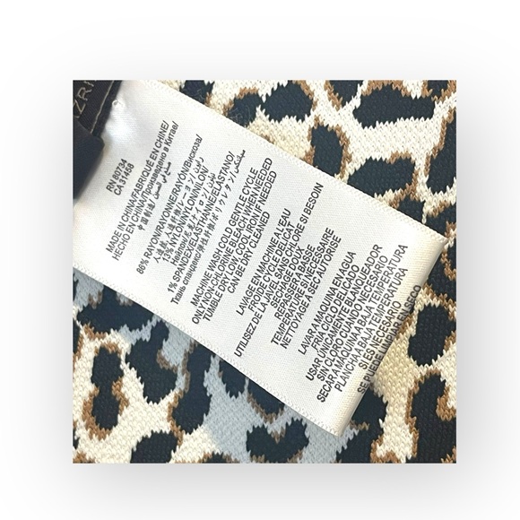 new BCBGMAXAZRIA 𒀭Fancy Leopard Knit Cocktail Mini Dress 𒀭Leopard Print 𒀭Sml - Picture 7 of 16